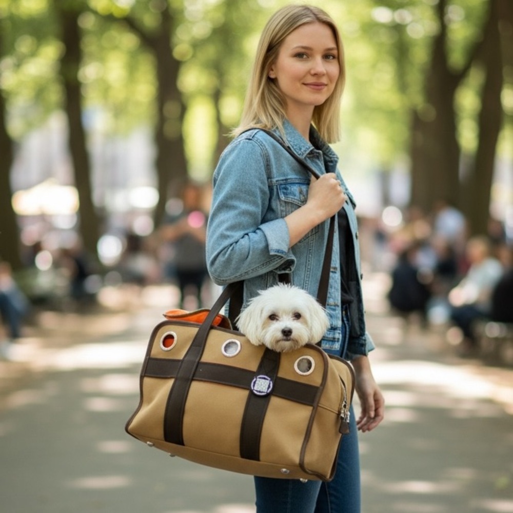 HERMES Small Dog/Cat Pet Carrier - Picture 3 of 11